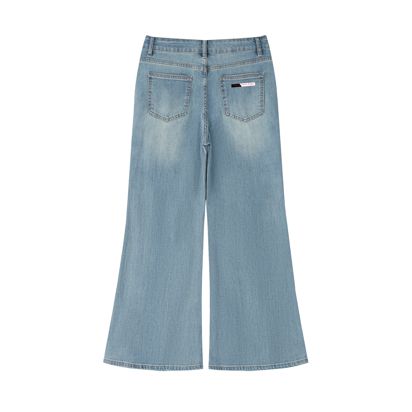 Women's Vintage Wash Flared Leg Jeans