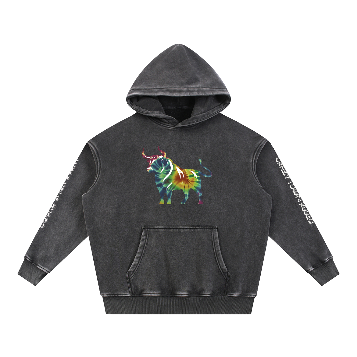 Chaos Bull Snow Wash Fleece Oversize Hoodie Adult