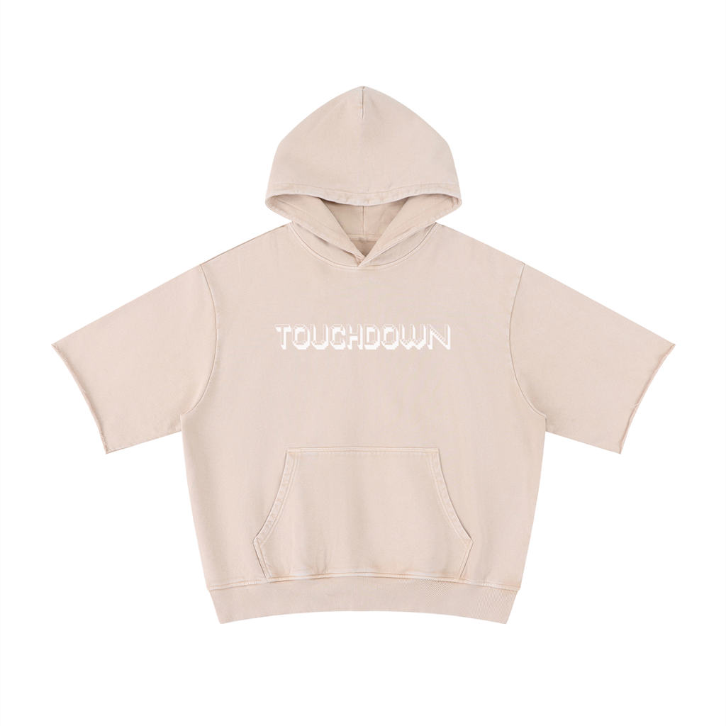 Touchdown Mineral Wash Short Sleeve Hoodie Adult