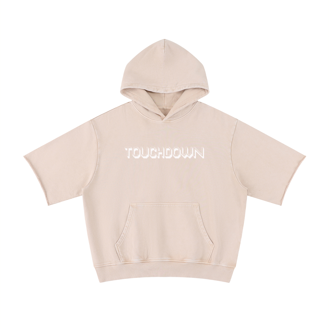 Touchdown Mineral Wash Short Sleeve Hoodie Adult