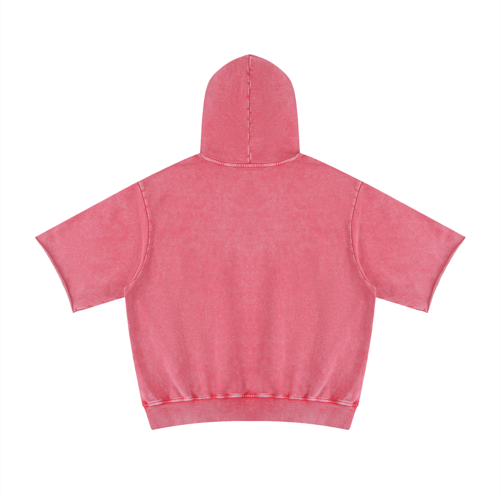 Touchdown Mineral Wash Short Sleeve Hoodie Adult