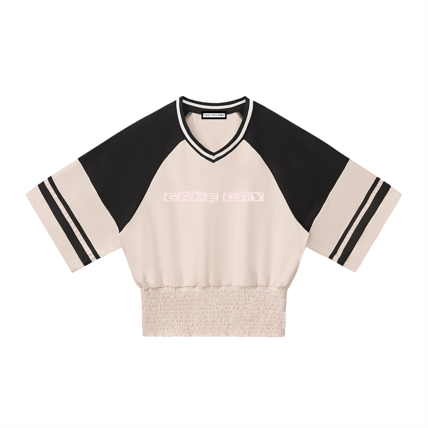 Game Day Women's Color Block Ruched T-Shirt