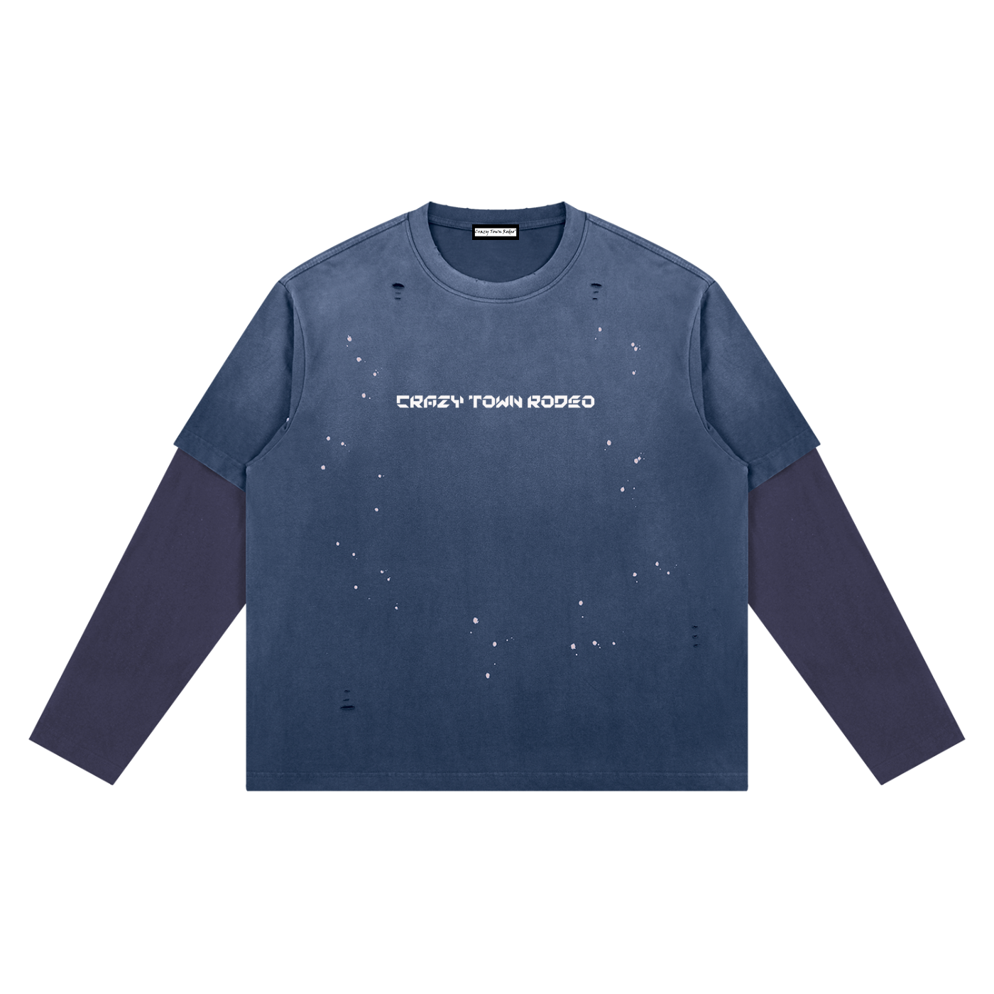 Vintage Wash Distressed Layer T-Shirt Adult Unisex