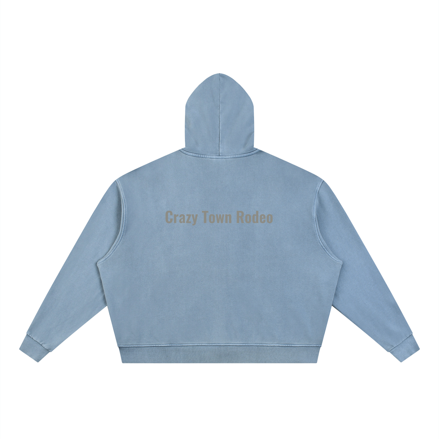 Chaos Bull Vintage Wash Full Zip Boxy Hoodie Adult