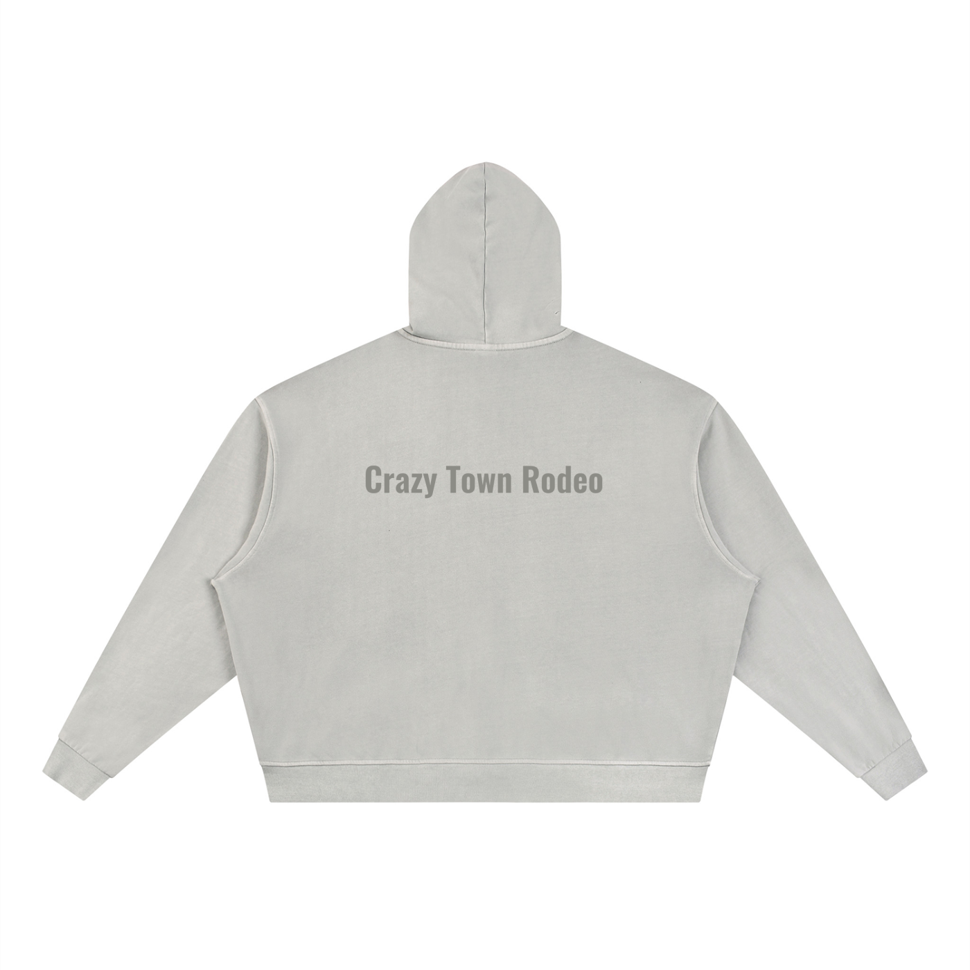 Chaos Bull Vintage Wash Full Zip Boxy Hoodie Adult