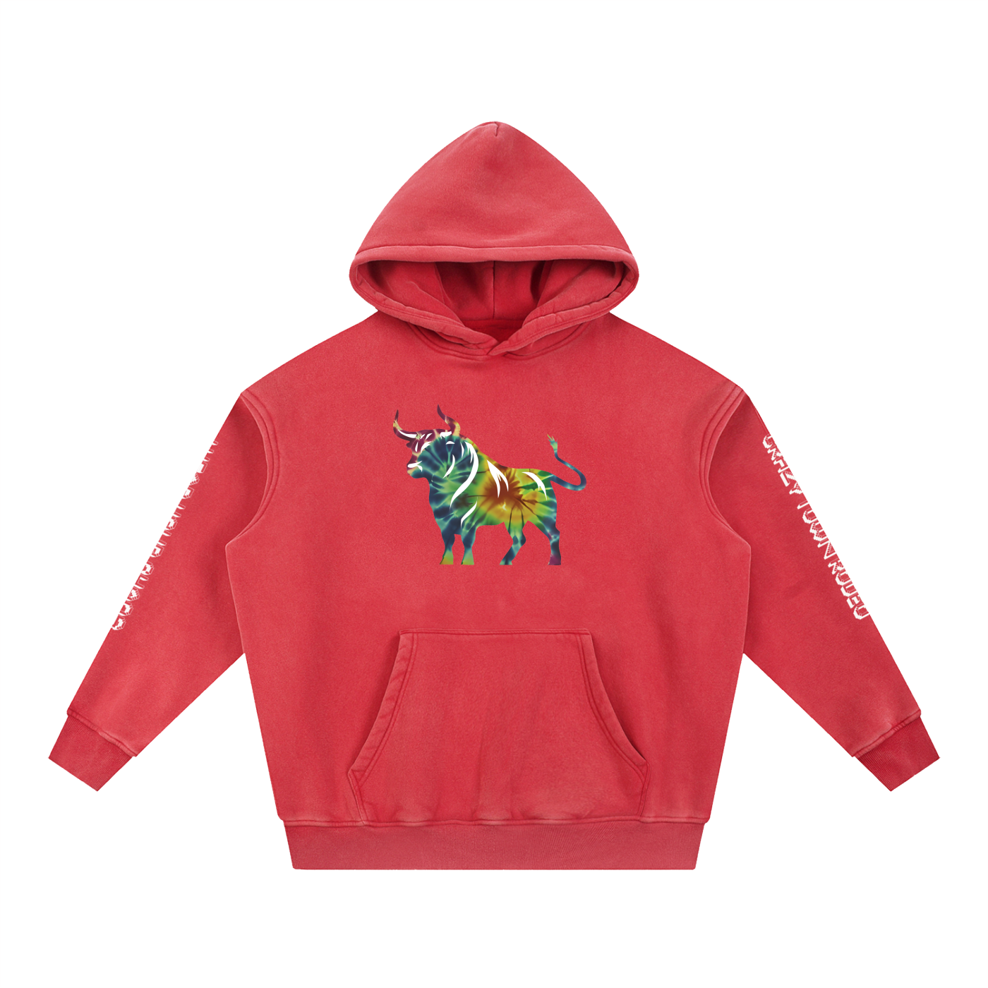 Chaos Bull Snow Wash Fleece Oversize Hoodie Adult