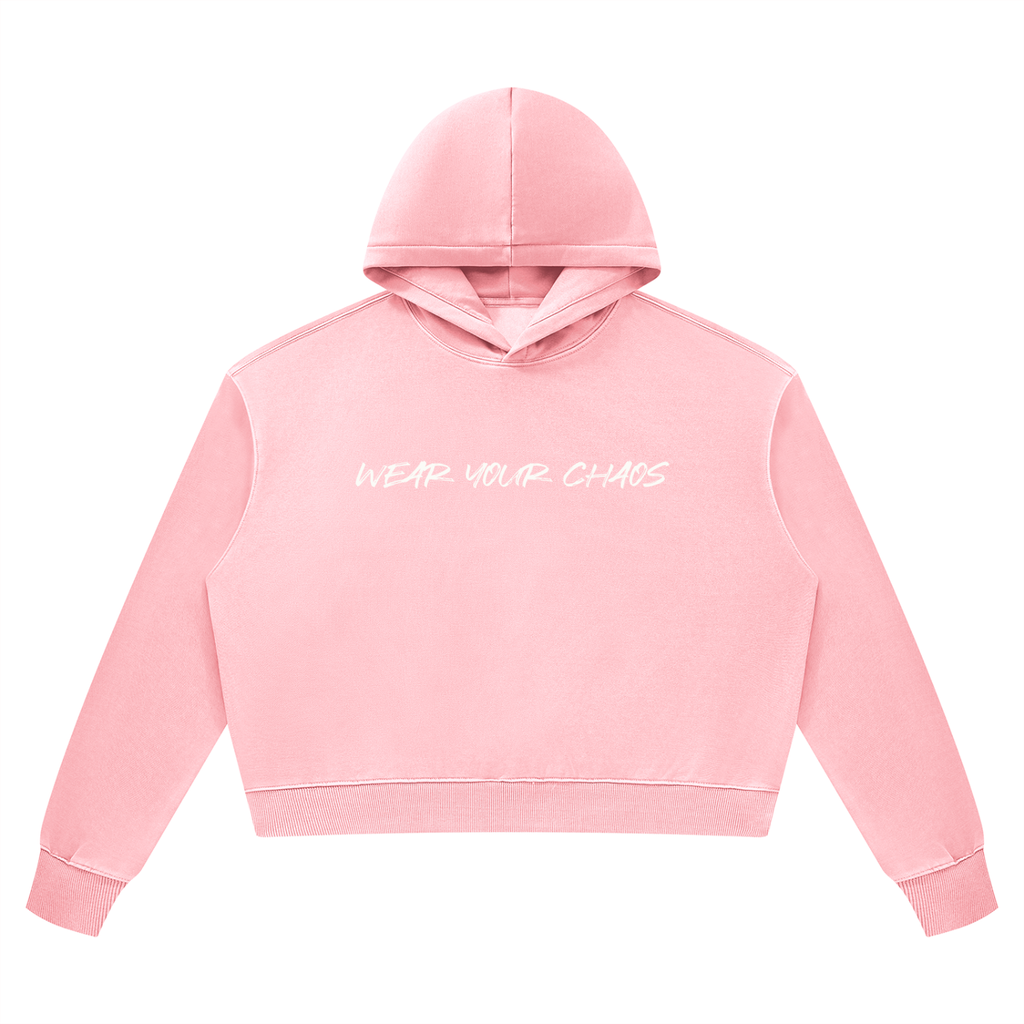 Women’s Vintage Wash Heavyweight Crop Style Hoodie