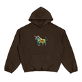 Chaos Tie-Dye Bull Boxy Cinched Hem Hoodie Adult