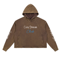 Cozy Season Club Vintage Washed Frayed-Hem Hoodie Adult