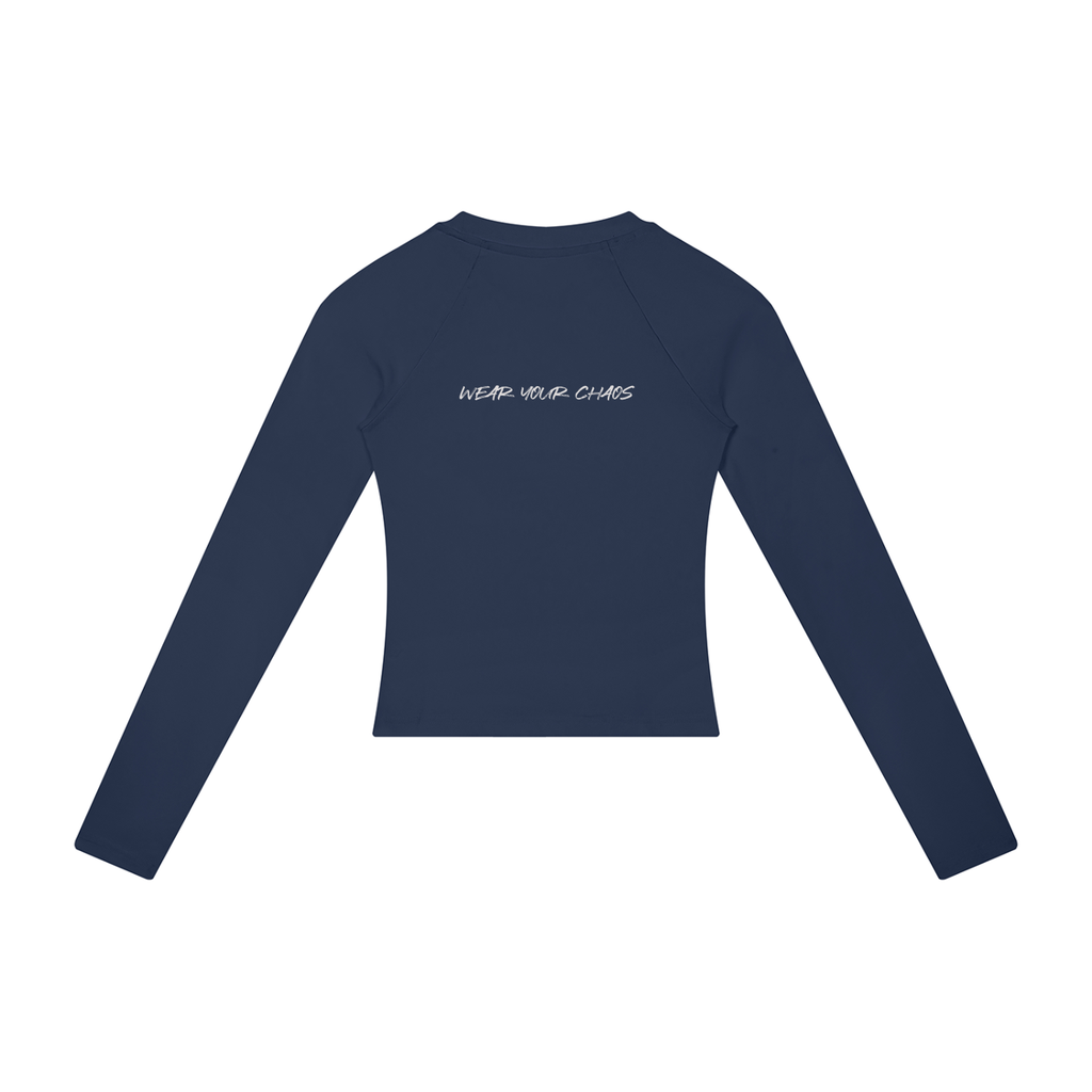 Wear Your Chaos, Chaos Bull Women’s Slim Raglan Long Sleeve T-Shirt