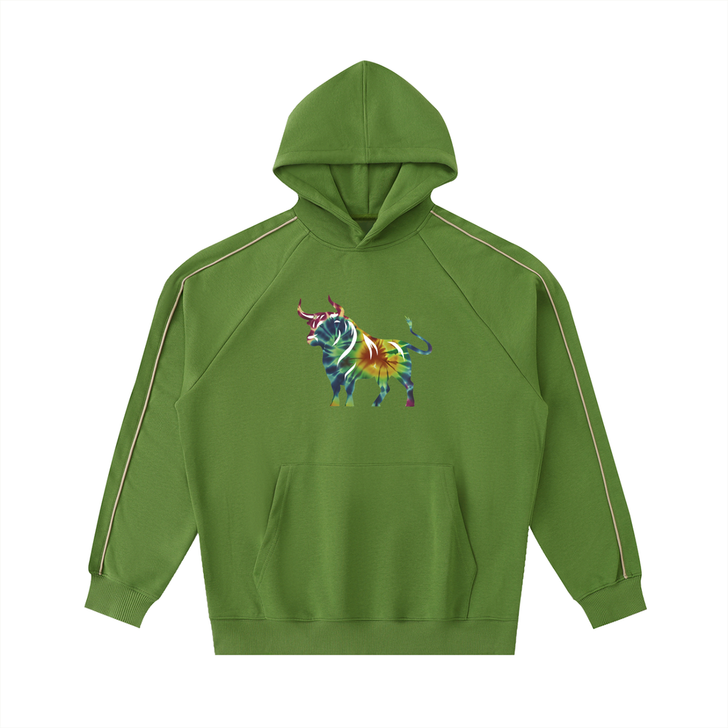 Wear Your Chaos Contrast Piping Raglan Hoodie Adult