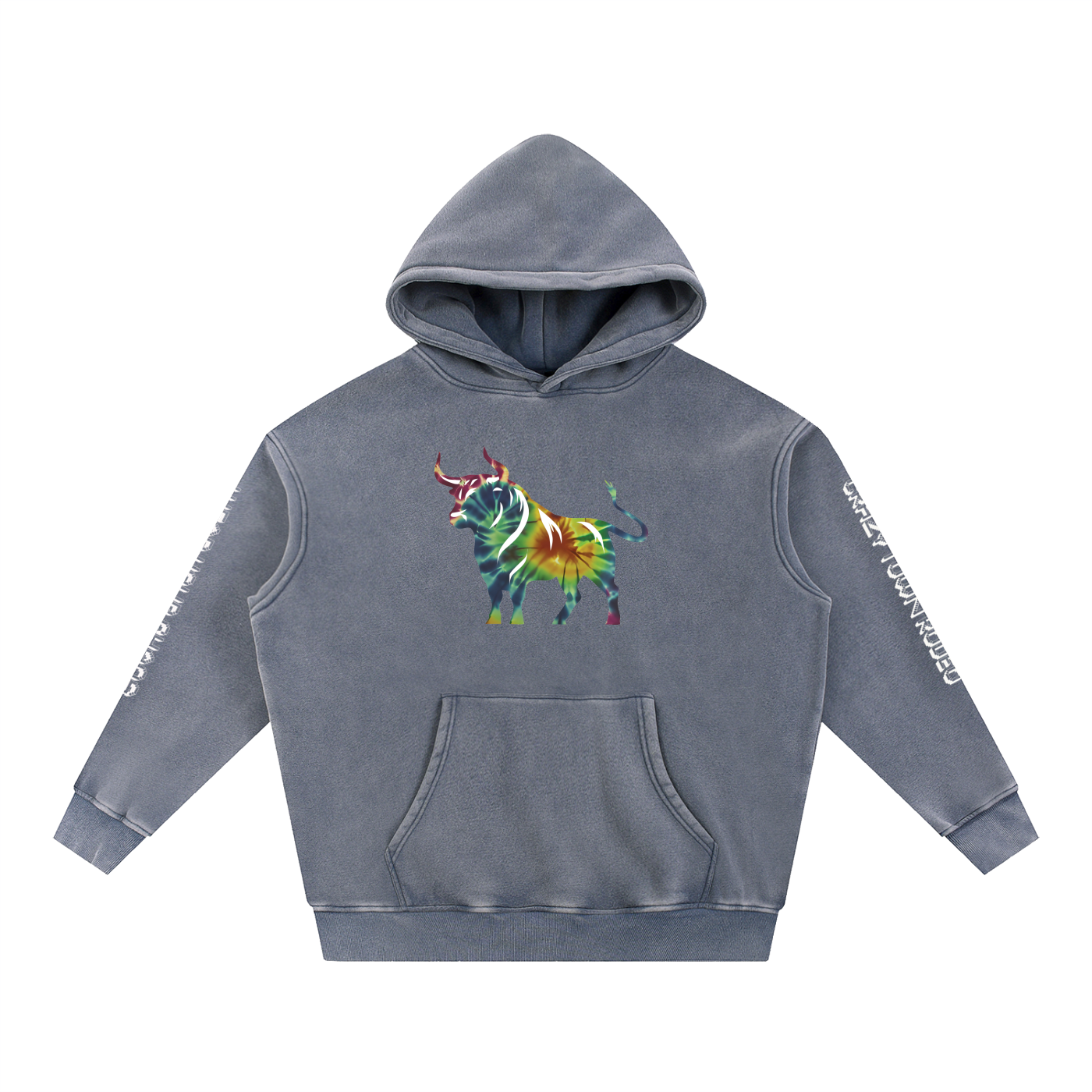 Chaos Bull Snow Wash Fleece Oversize Hoodie Adult