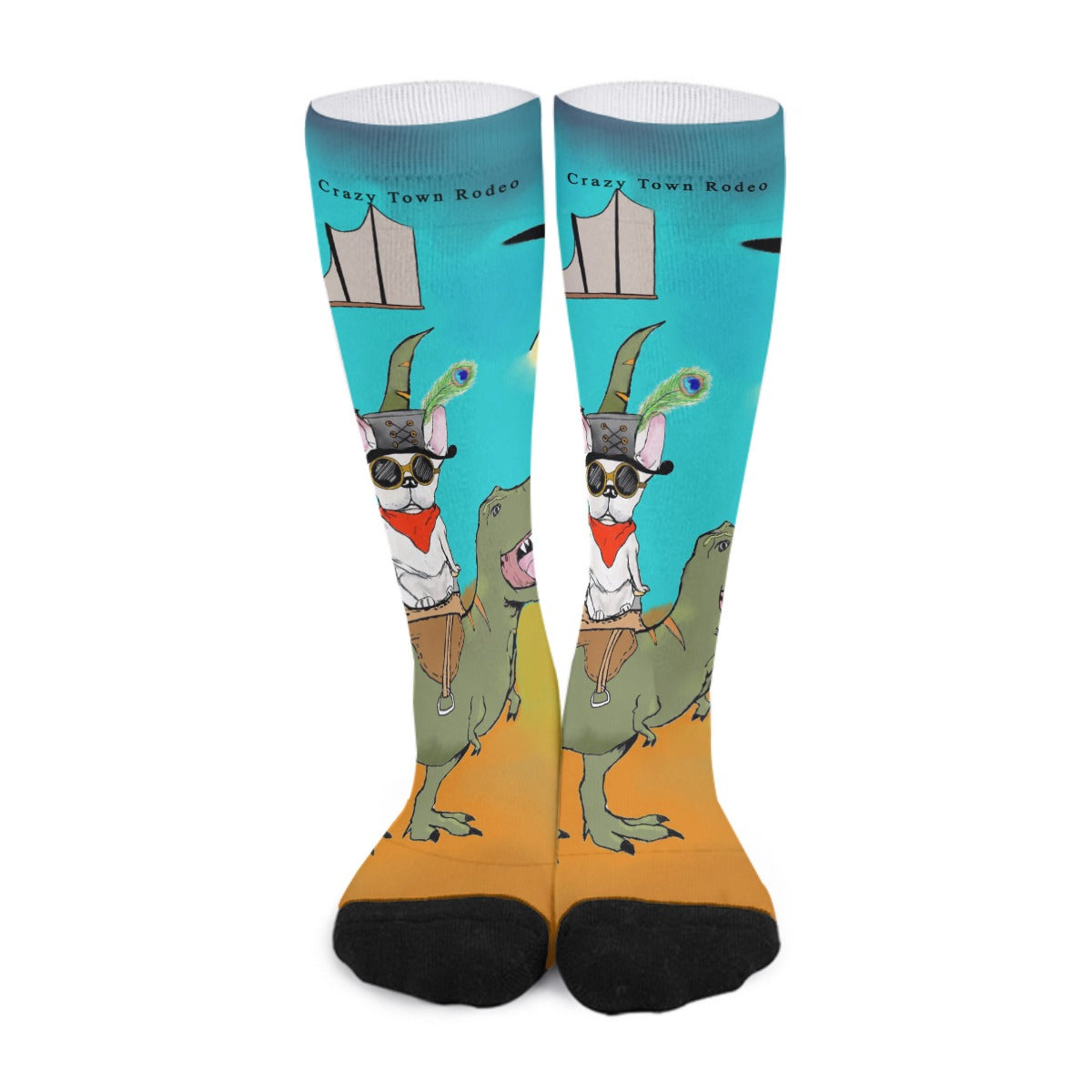 Crazy T-Rex Unisex Long Socks