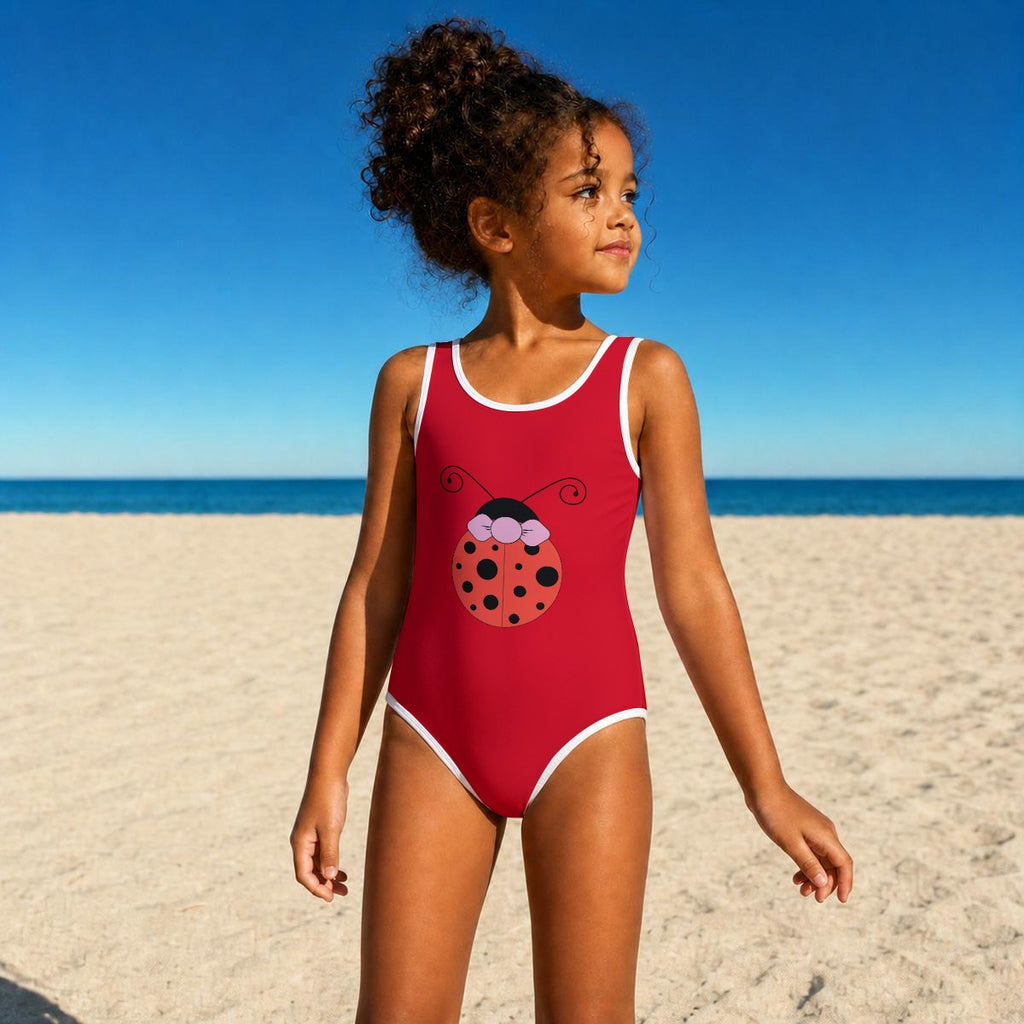 Ladybug Girl's Sleeveless One-Piece Swimsuit