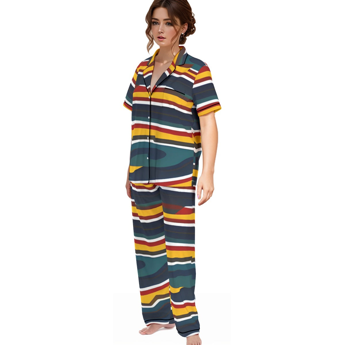 Striped Women's Pajama Set