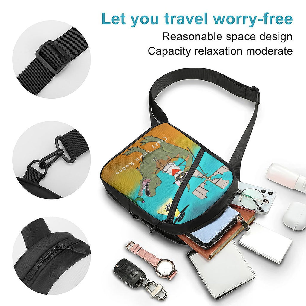 Crazy T-Rex Folding Chest Bag
