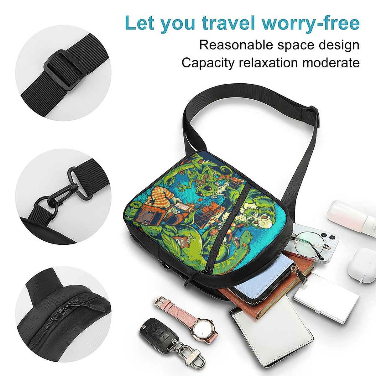 Fantasy Board Folding Chest Bag