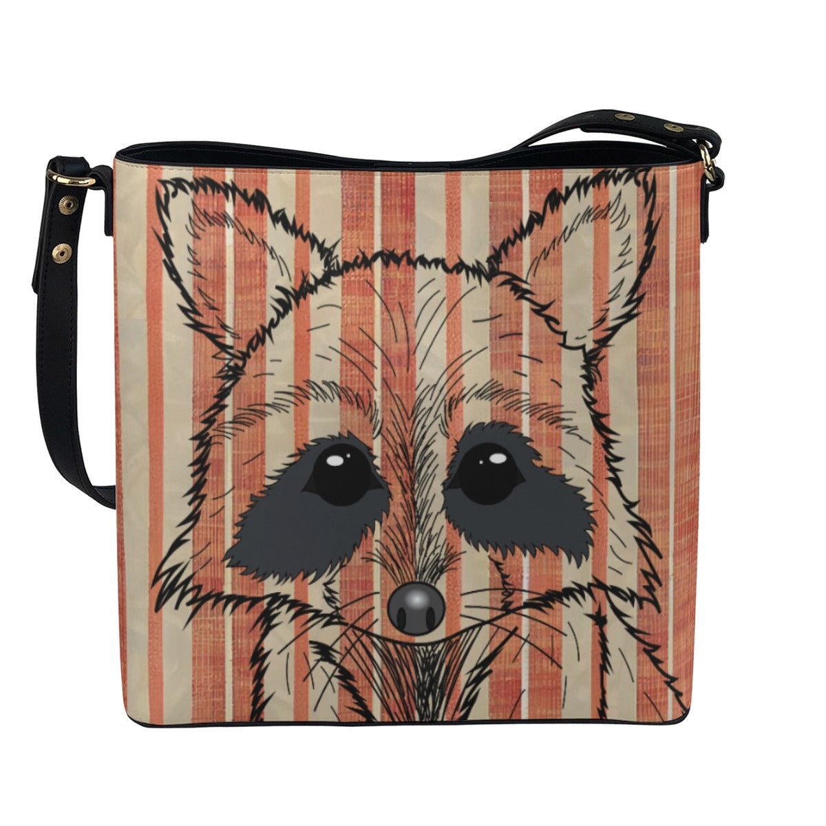 Raccoon Sleek Minimalist Square Crossbody Bag