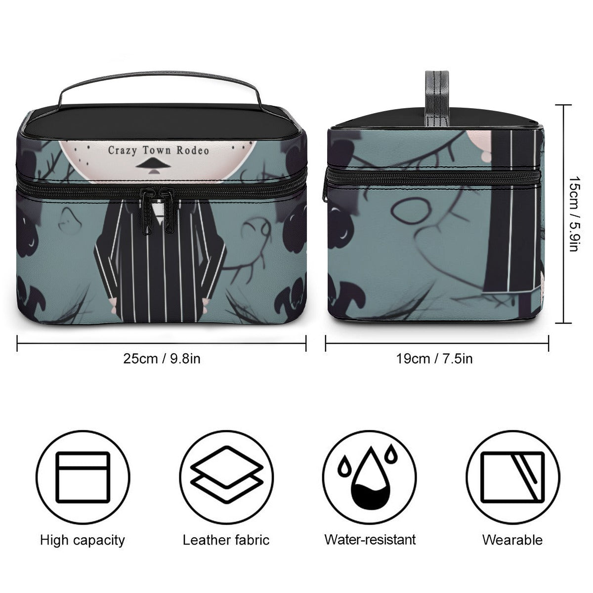 Suit and Stripes Large Capacity Toiletry Organizer Bag