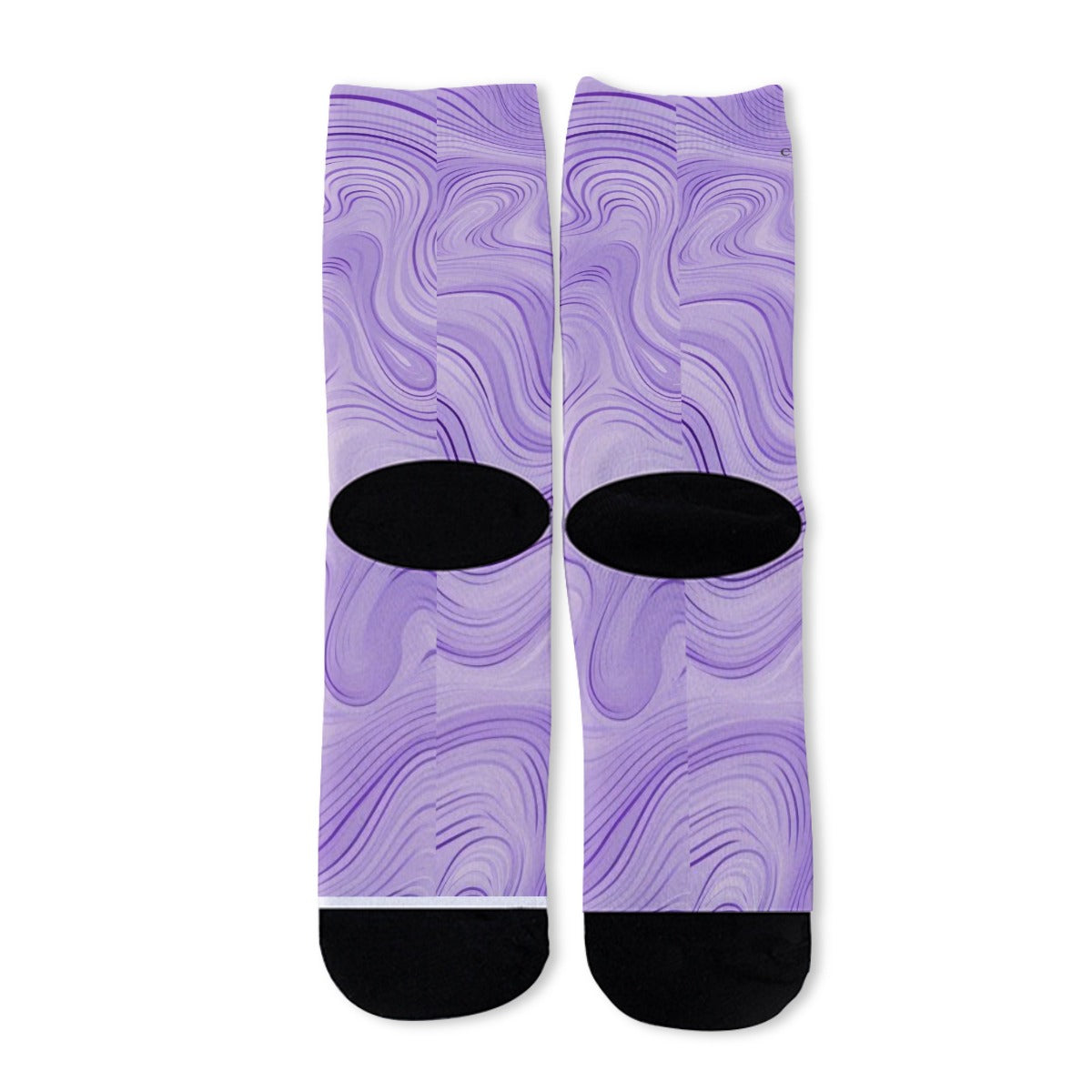 Purple Swirl Long Socks Adult