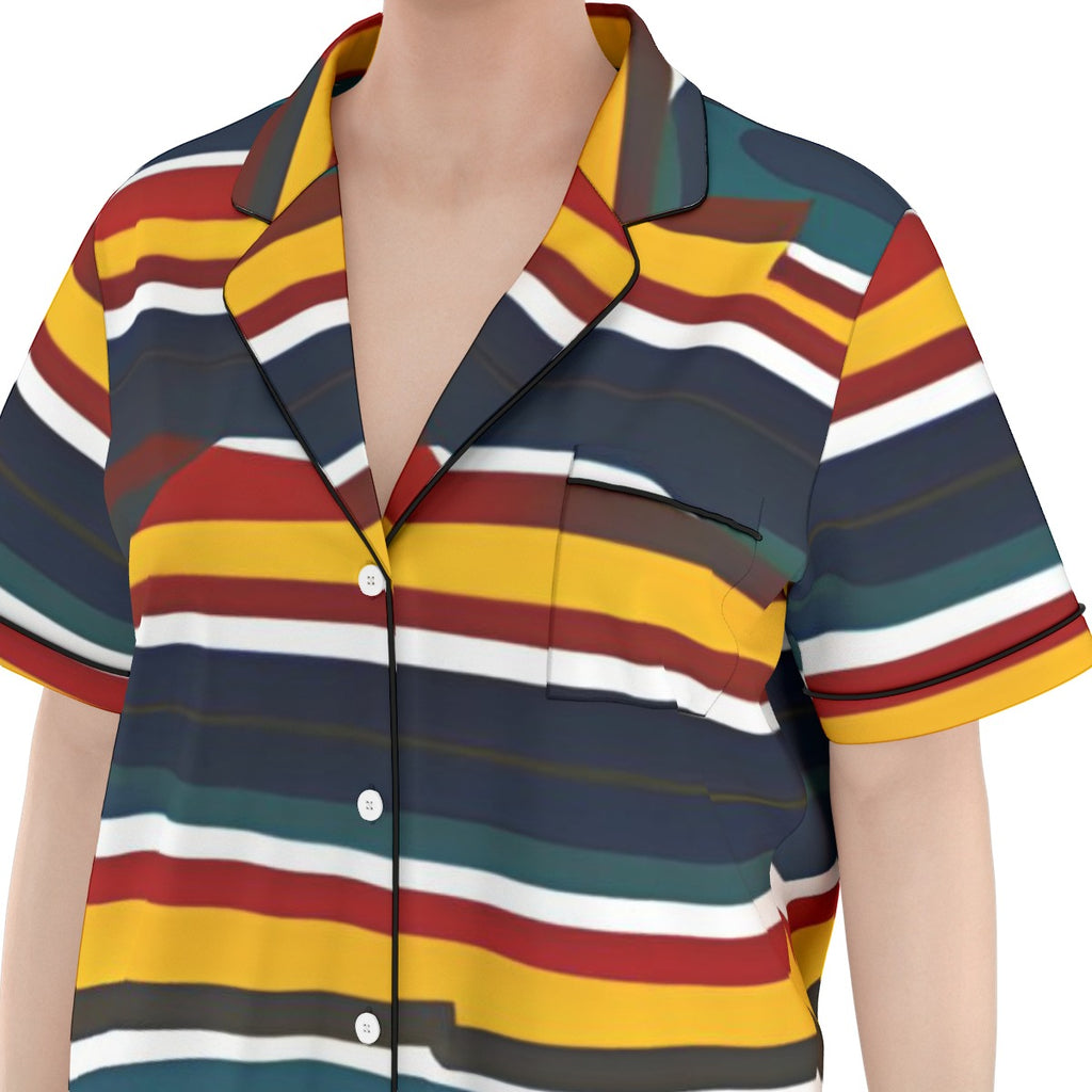 Striped Women's Pajama Set