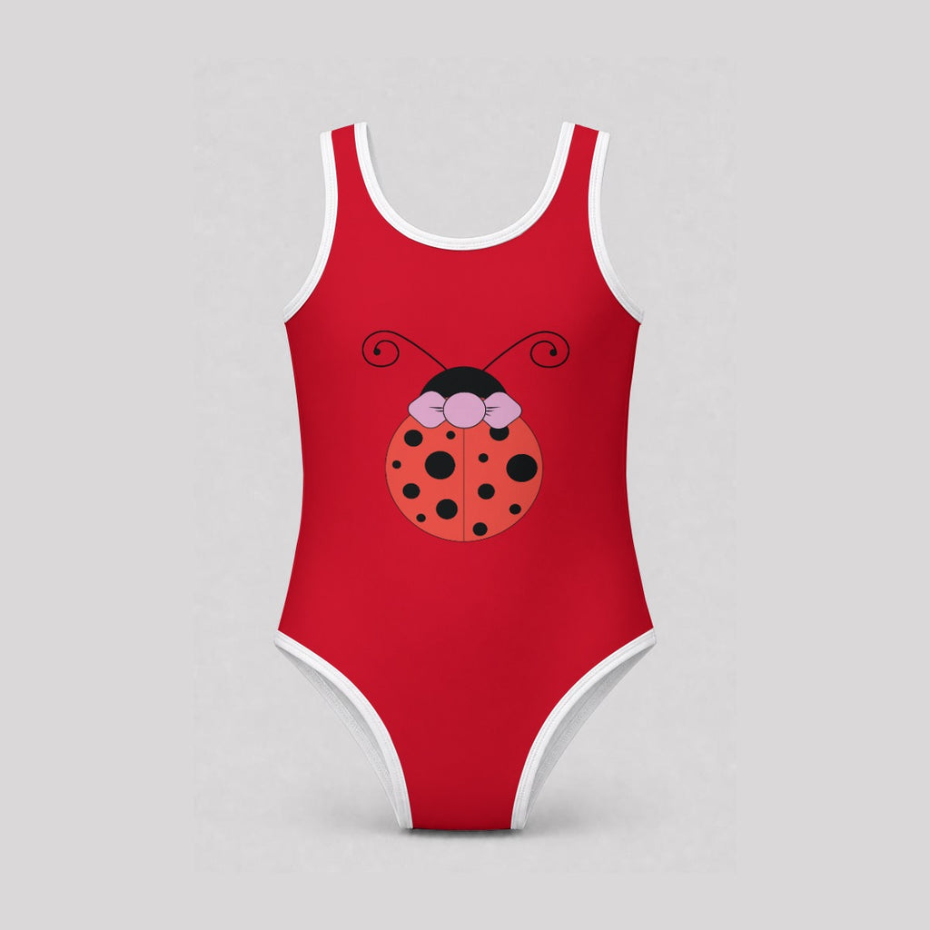 Ladybug Girl's Sleeveless One-Piece Swimsuit