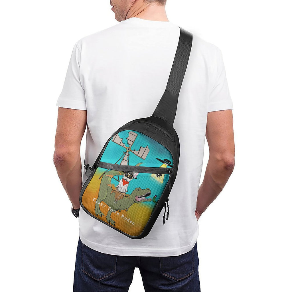 Crazy T-Rex Folding Chest Bag
