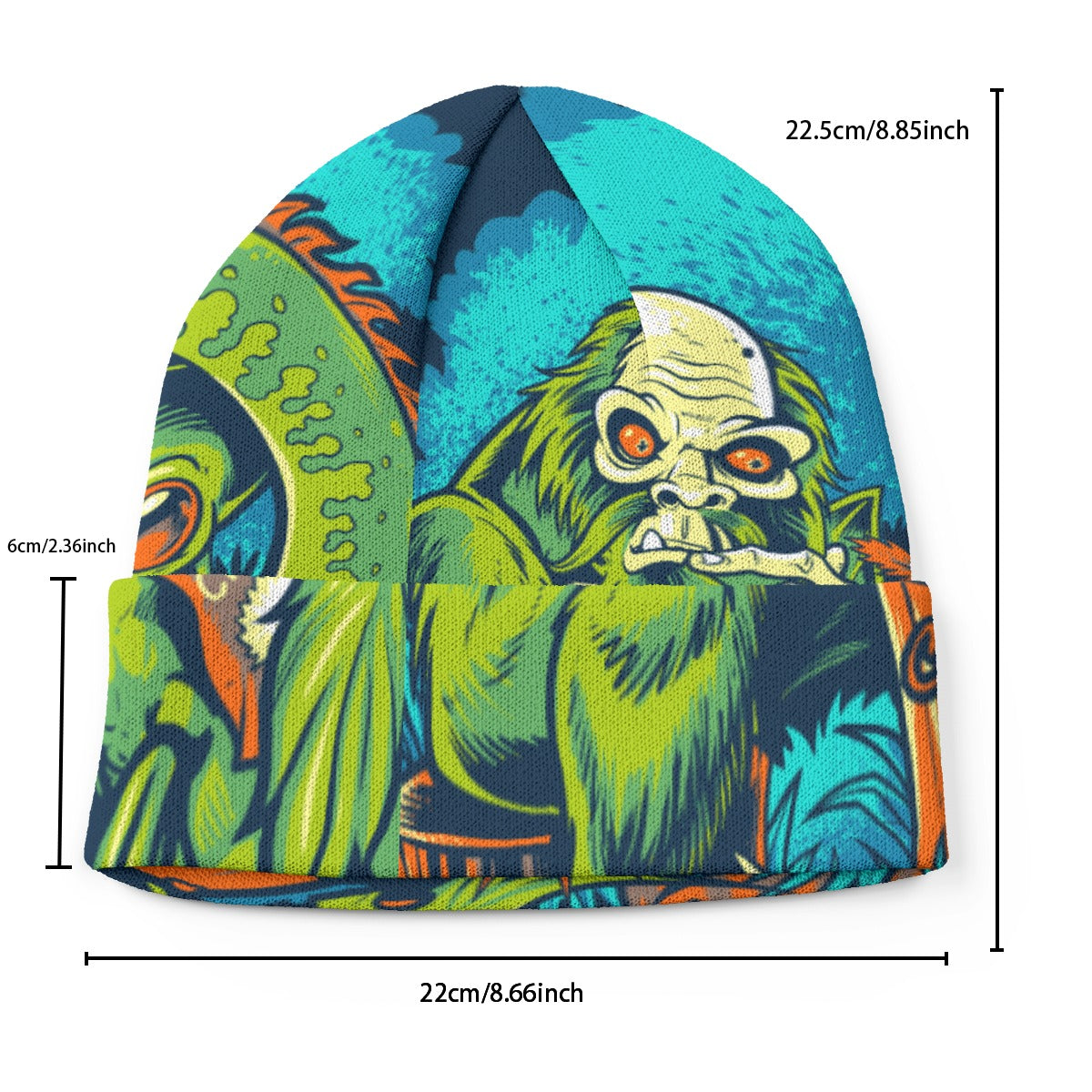 Fantasy Board Print Knitted Hat