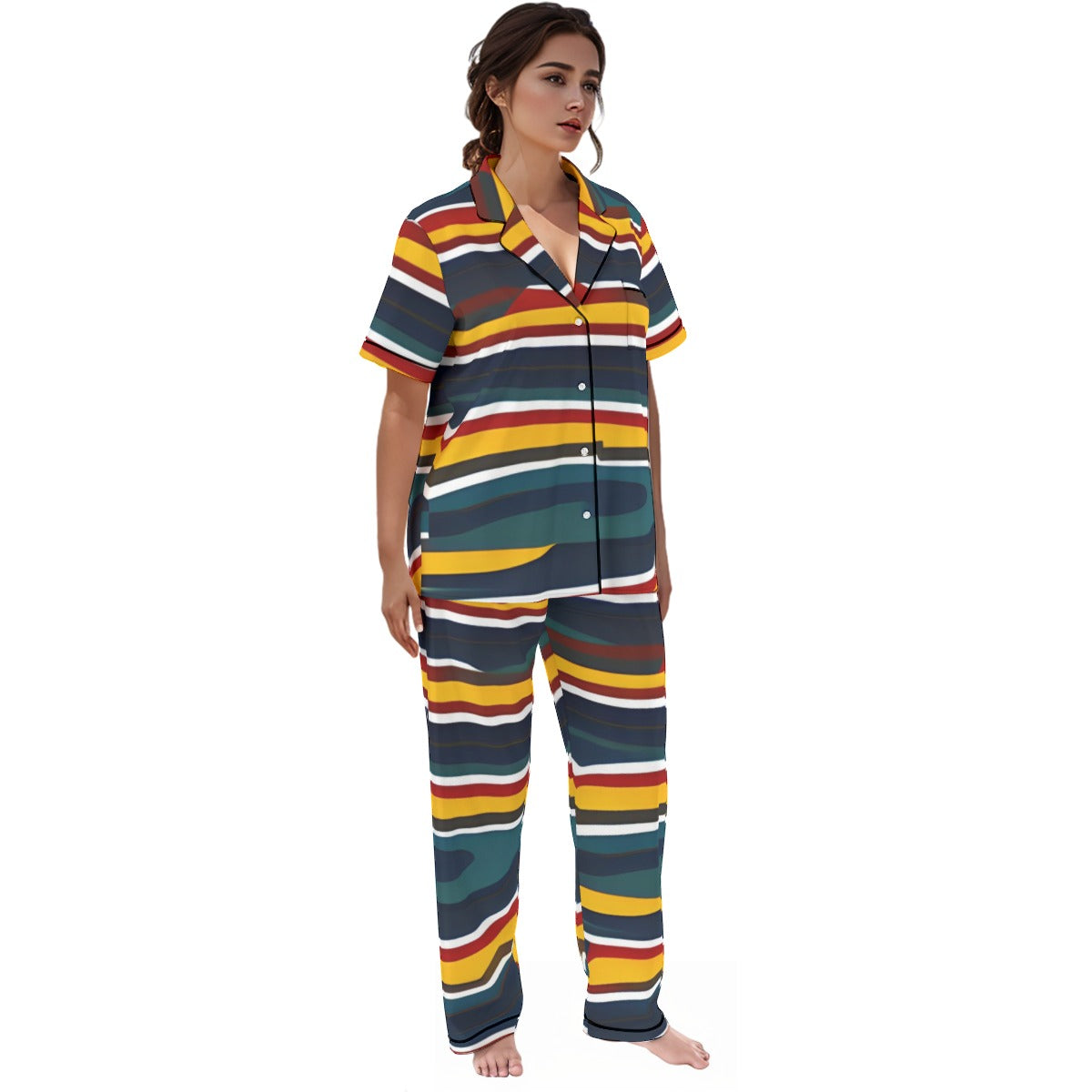 Striped Women's Pajama Set