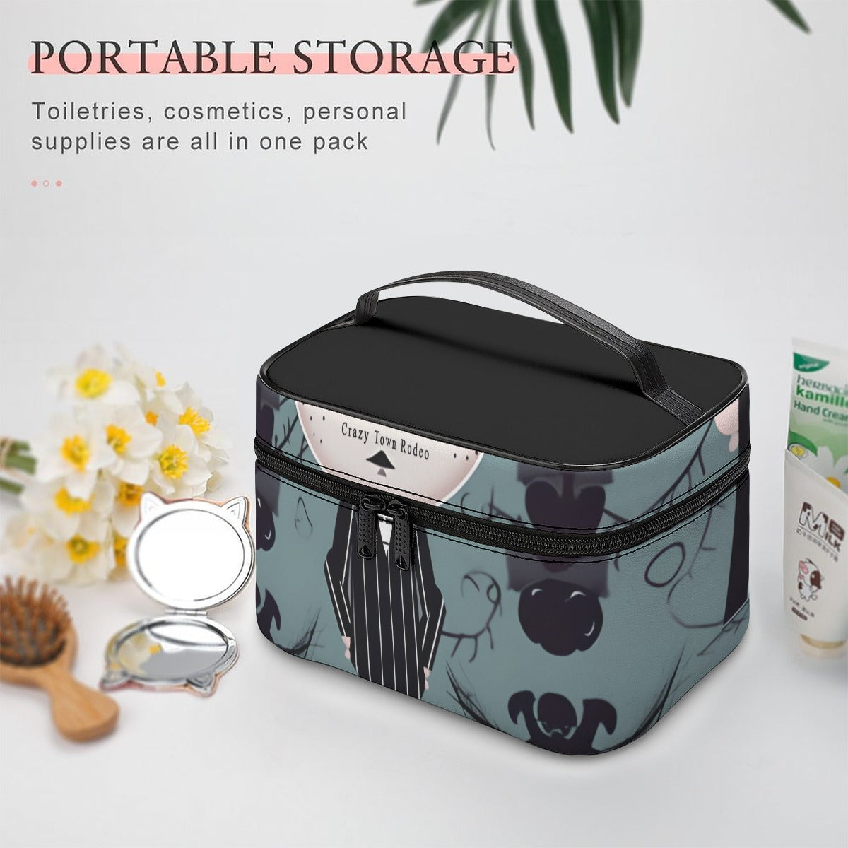 Suit and Stripes Large Capacity Toiletry Organizer Bag