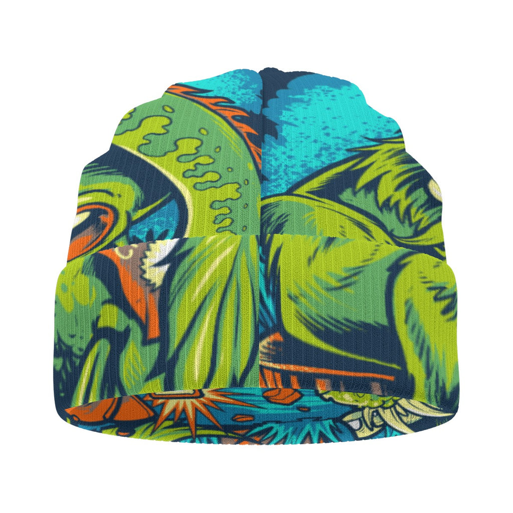 Fantasy Board Print Knitted Hat