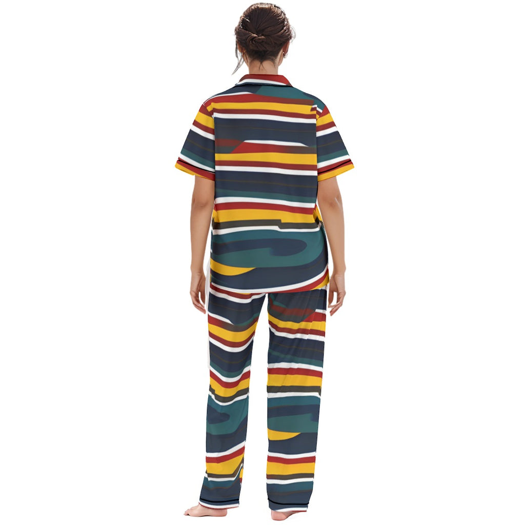 Striped Women's Pajama Set