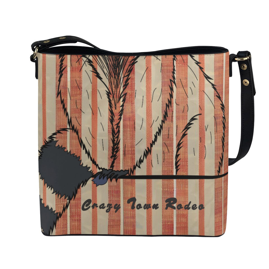 Raccoon Sleek Minimalist Square Crossbody Bag