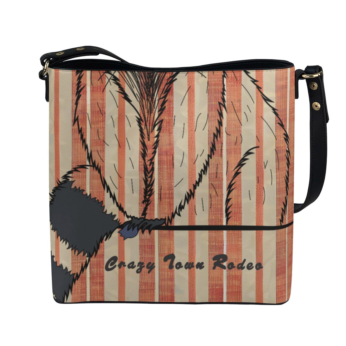 Raccoon Sleek Minimalist Square Crossbody Bag