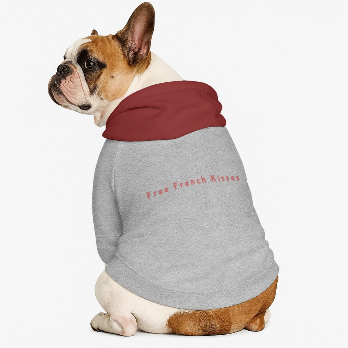 Free French Kisses Dog Hoodie