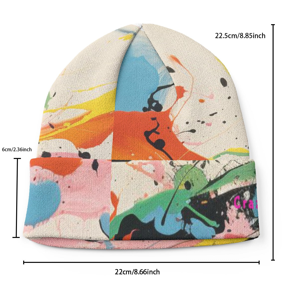 Splatter Knitted Adult Hat