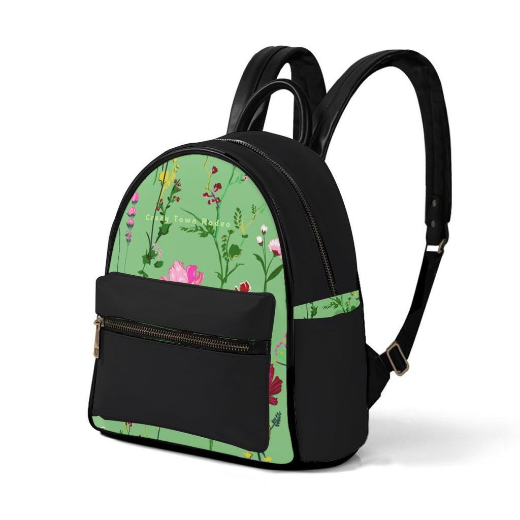 Black/Floral Small Size Backpack