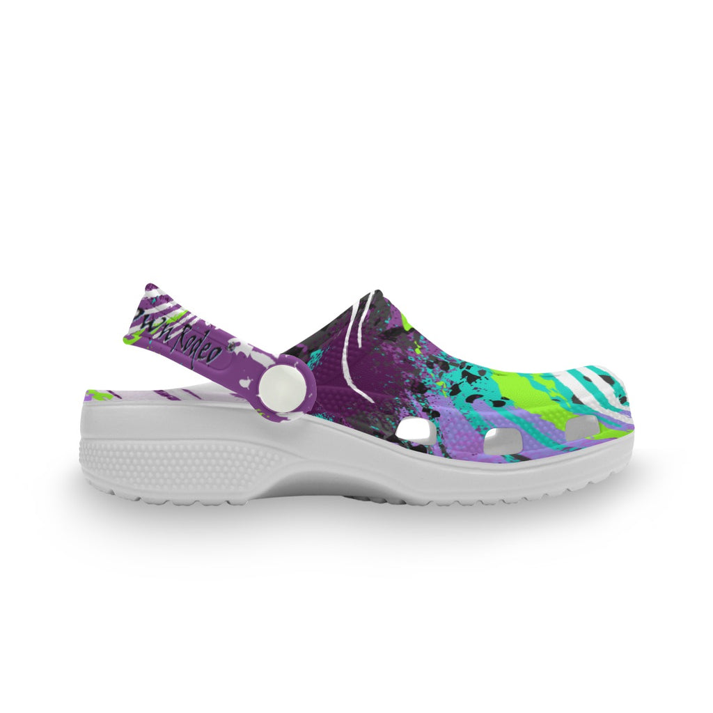 Green/Purple Children's Hole Shoes