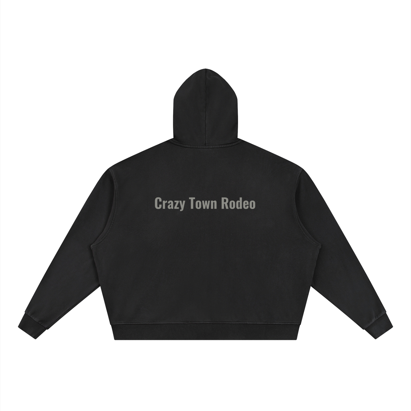 Chaos Bull Vintage Wash Full Zip Boxy Hoodie Adult