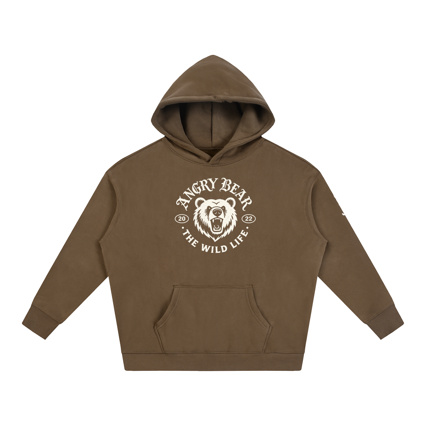 Angry Bear Oversize Fleeced Hoodie