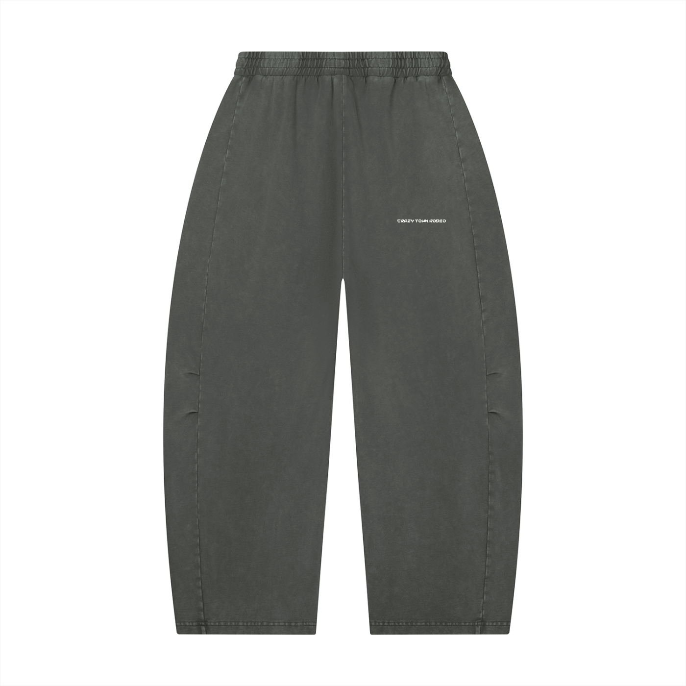 Unisex Mineral Wash Barrel Leg Pants