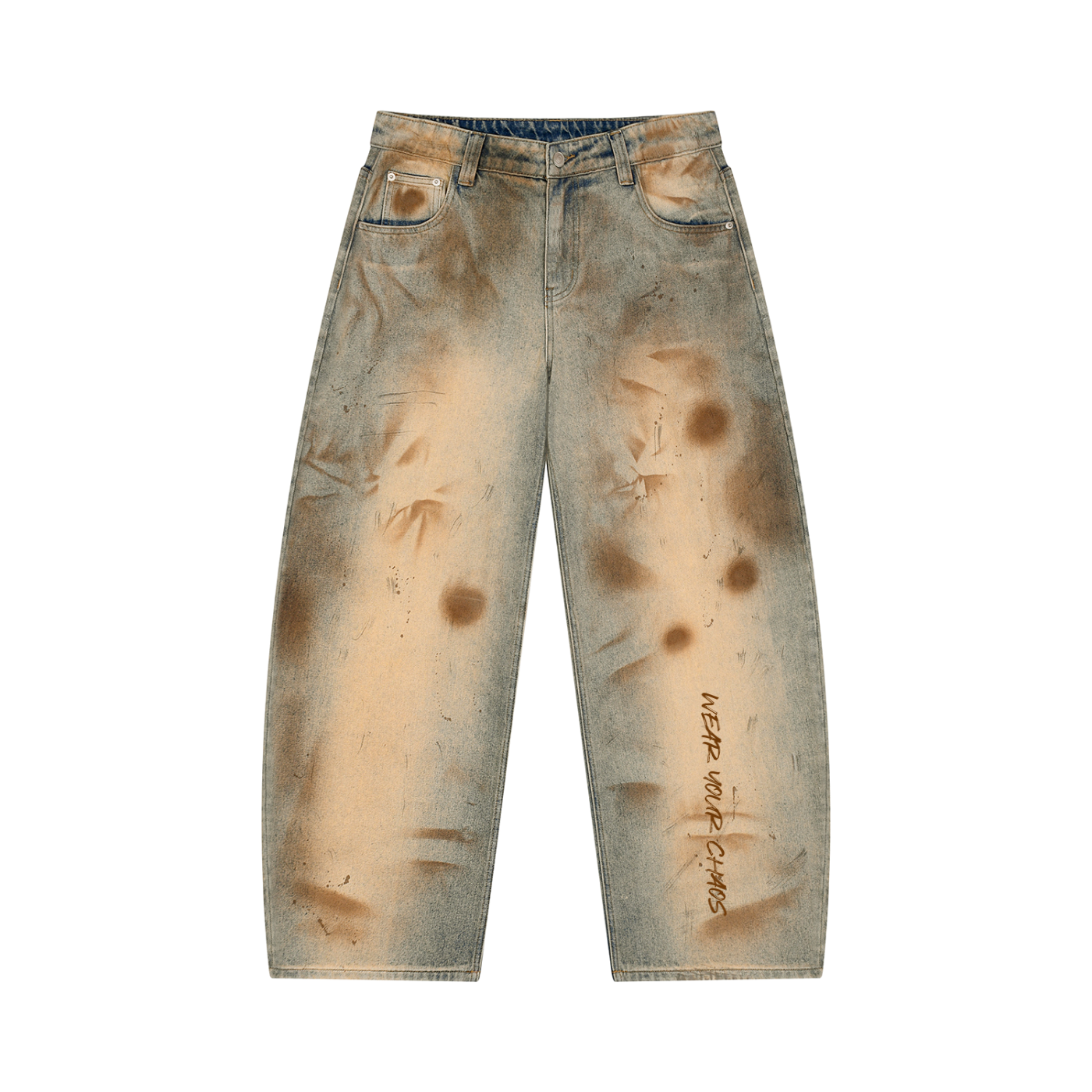 Chaos Vintage Wash Barrel Leg Jeans Men's
