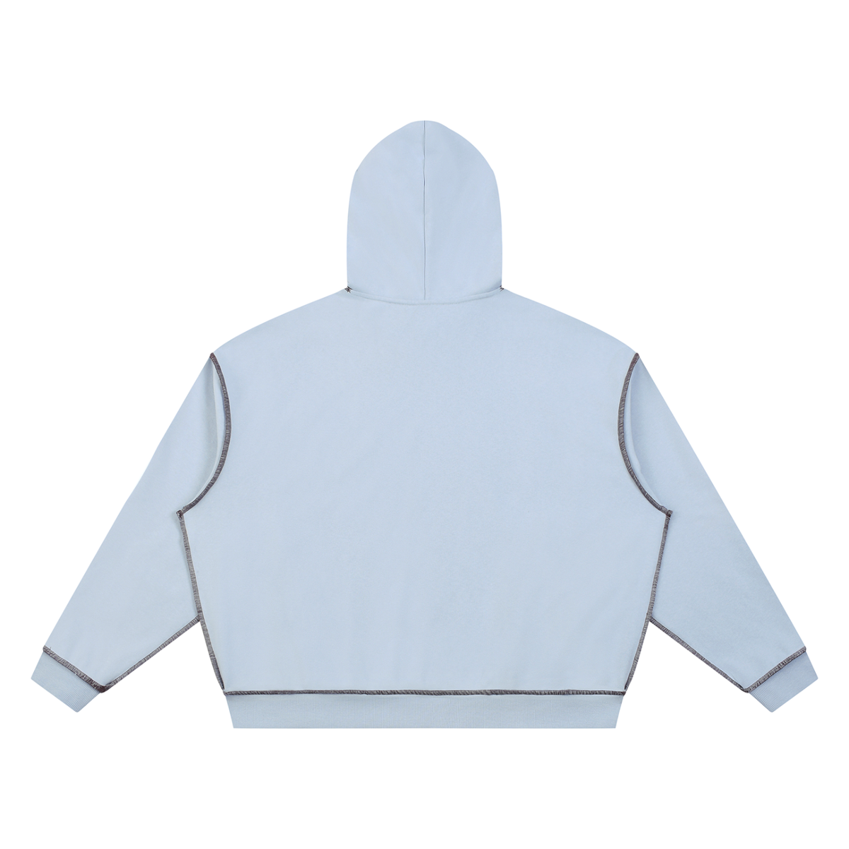 Boxy Heavyweight Topstitch Hoodie Adult Unisex