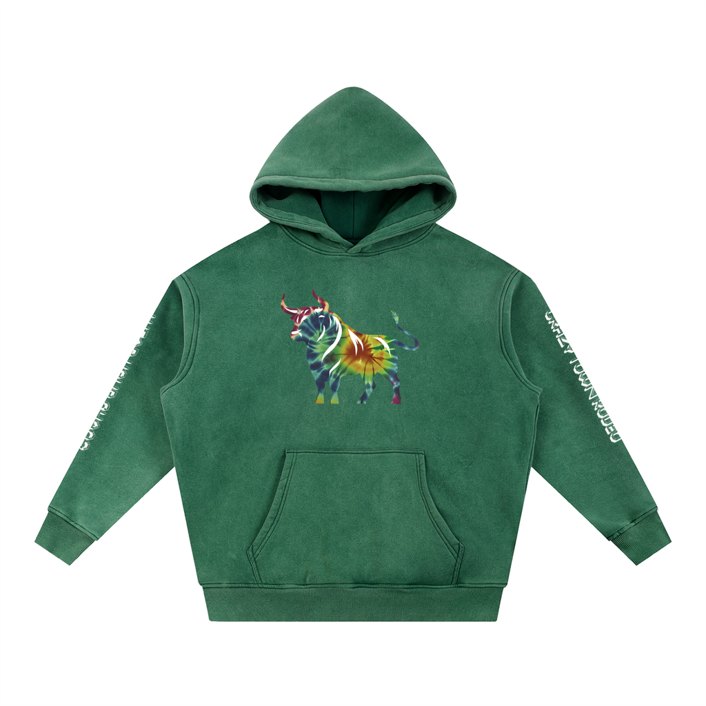 Chaos Bull Snow Wash Fleece Oversize Hoodie Adult