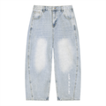Wear Your Chaos Men's Vintage Wash Sunfade Barrel Leg Jeans