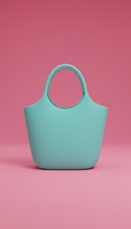 Electric Aqua Statement Tote Bag