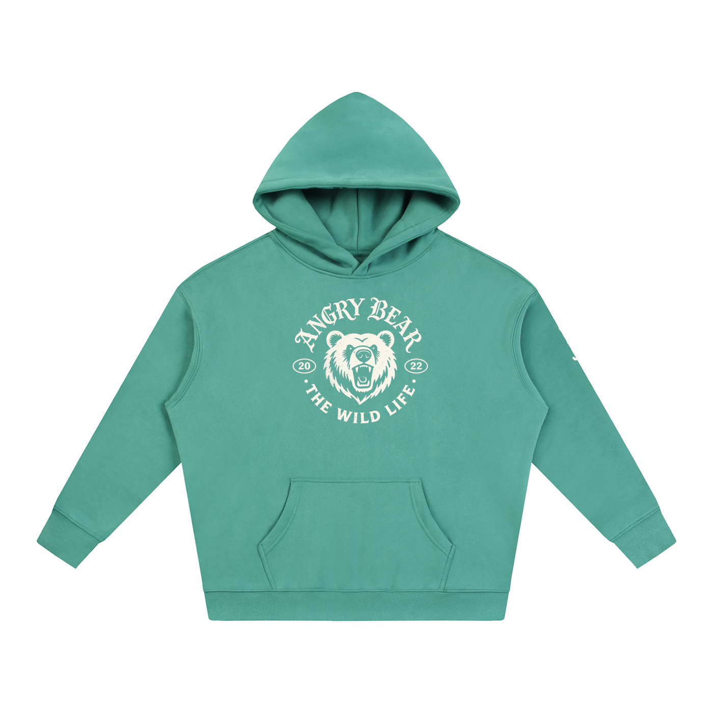 Angry Bear Oversize Fleeced Hoodie