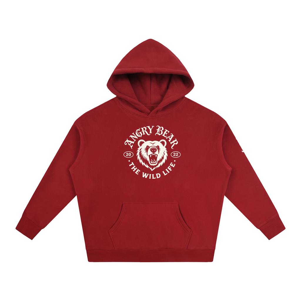 Angry Bear Oversize Fleeced Hoodie
