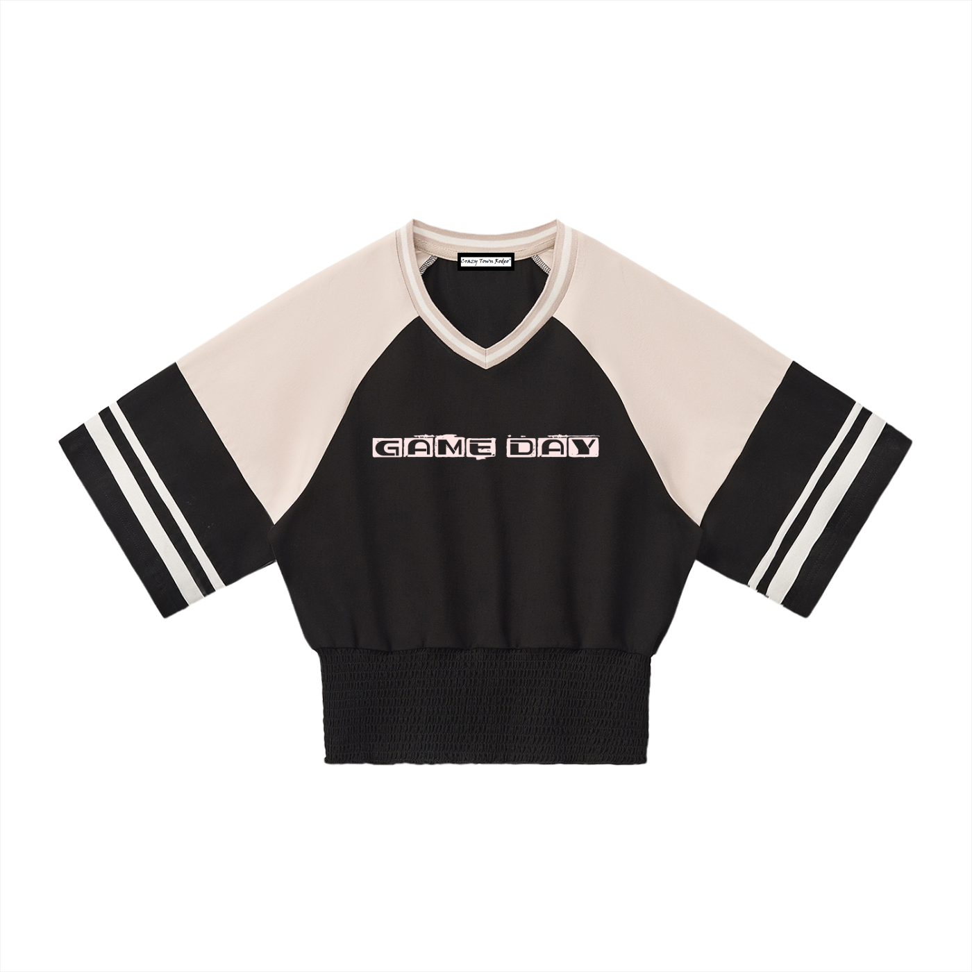 Game Day Women's Color Block Ruched T-Shirt