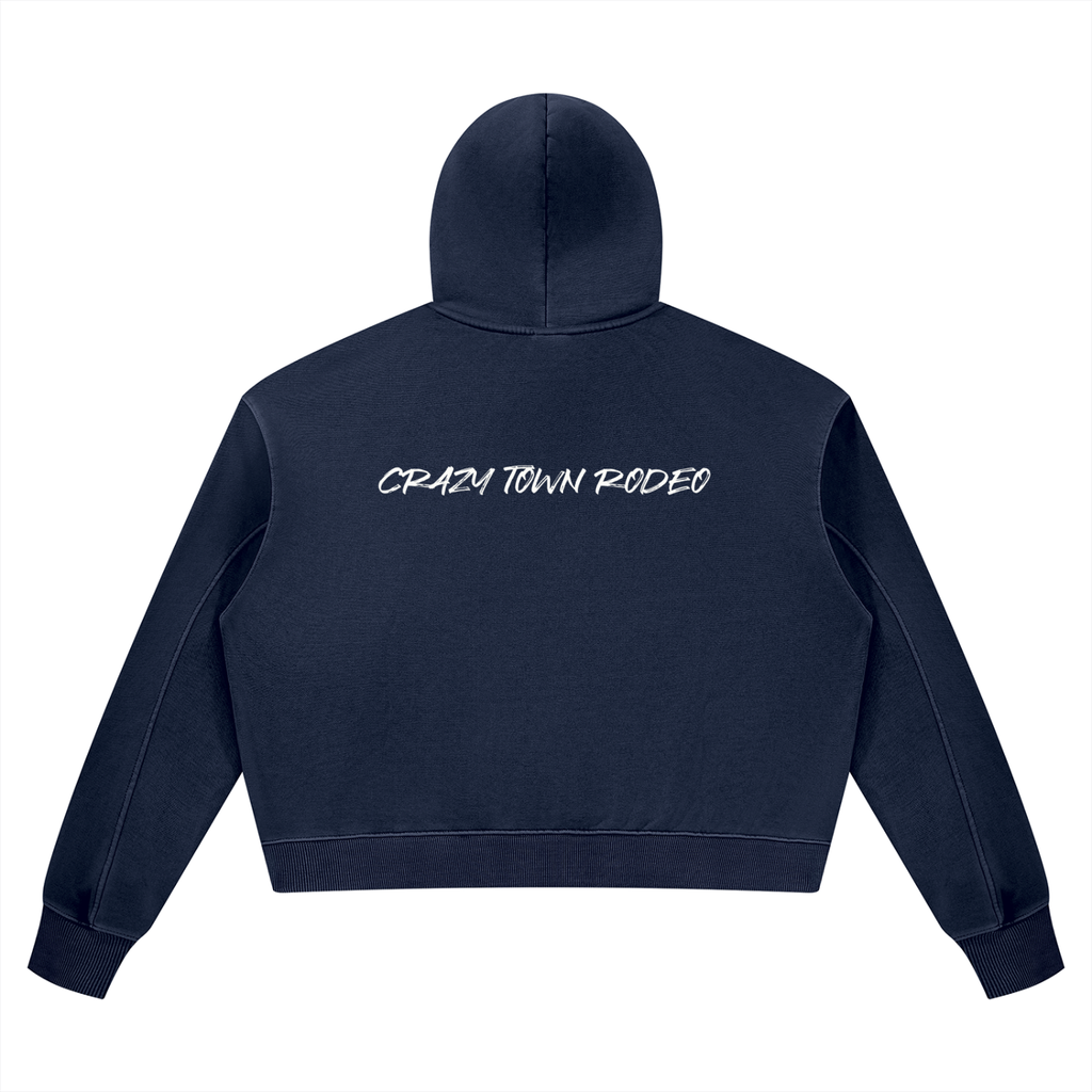 Women’s Vintage Wash Heavyweight Crop Style Hoodie